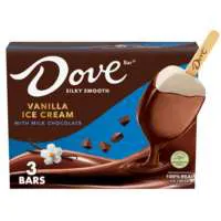 DOVE Vanilla with Milk Chocolate Ice Cream Bars - 3 ct