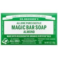 Dr. Bronner's Organic All-One Hemp Almond Pure Castile Soap Bar