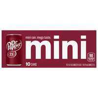 Dr Pepper Soda Mini - 10 pk