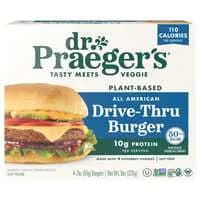 Dr. Praeger's Drive-Thru All American Burger - 4 ct Frozen