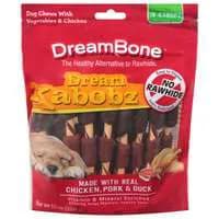 DreamBone Dream Kabobz Vegetable & Chicken Rawhide Free Dog Chews - 18 ct