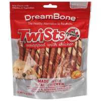 DreamBone Twists Dog Chews Wrapped with Chicken - 30 ct