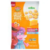 Earth's Best Organic Gluten Free Cheddar Sesame Street Veggie PuƯs