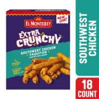 El Monterey Extra Crunchy Southwest Chicken Taquitos - 18 ct Frozen