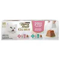 Fancy Feast Gems Salmon & Tuna Mousse Pate Cat Food - 16 ct