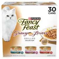 Fancy Feast Gravy Lovers Grilled Collection Variety Wet Cat Food - 30 ct