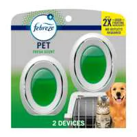 Febreze Small Spaces Pet Odor Eliminator Fresh Scent Air Freshener - 2 ct