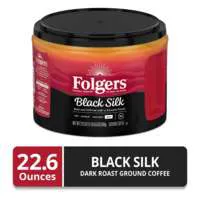Folgers Black Silk Dark Roast Ground CoƯee