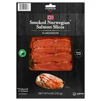 Foppen Flamed Roasted Smoked Norwegian Salmon Slices