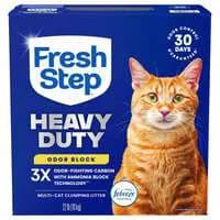 Fresh Step Odor Block Clumping Febreze Heavy Duty Multi-Cat Litter