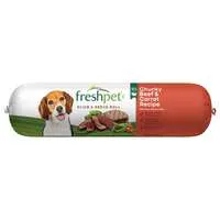 Freshpet Chunky Beef Recipe Slice/Serve Adult Dog Food Refrigerated