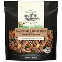 Freshpet Homestyle Creations Beef Chicken & Turkey Dog Food Refrigerated