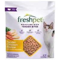 Freshpet Select Tender Bites Chicken Recipe Refrigerated Cat Food