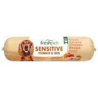 Freshpet Sensitive Stomach & Skin Steam Cook Chicken Dog Food Refrigerated