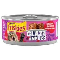 Friskies Glaz'd & Infuz'd Crab with Garden Veggies Wet Cat Food