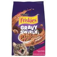 Friskies Gravy Swirlers Chicken Salmon & Gravy Adult Dry Cat Food