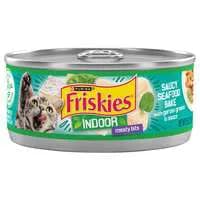 Friskies Indoor Saucy Seafood Bake with Garden Greens Adult Wet Cat Food