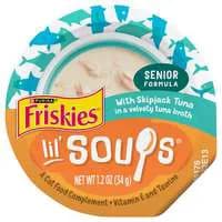 Friskies Lil' Soups Senior Skipjack Tuna in Broth Cat Food Complement