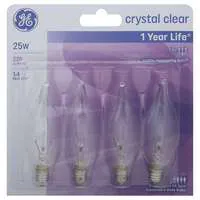 GE Decorative Light Bulb Crystal Clear 25w