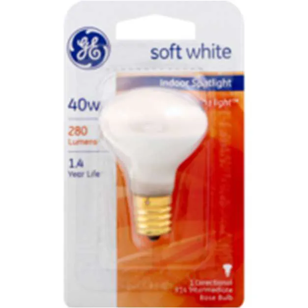 GE Indoor Spotlight Light Bulb Soft White 40w