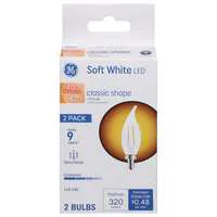GE LED Classic Shape Light Bulbs Decorative 40w