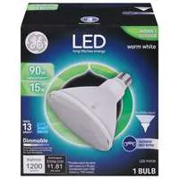 GE LED Indoor/Outdoor Floodlight Bulb Warm White 90w Dimmable Replacement