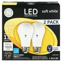 GE LED Light Bulbs Soft White 15 Watts