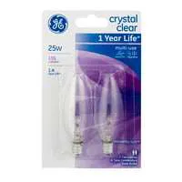 GE Multi-Use Light Bulb Crystal Clear 25W