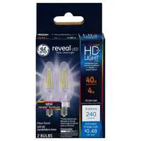 GE Reveal LED HD+ Light Dimmable Light Bulbs 40W