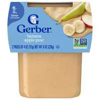Gerber Natural 2nd Baby Food Banana Apple Pear - 2 ct