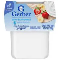 Gerber Snacks 2nd Baby Food Strawberry Banana Yogurt Blends - 2ct