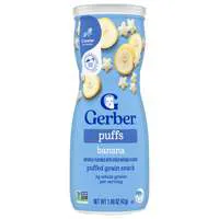 Gerber Snacks Grain & Grow Baby Banana PuƯs 8+ Months