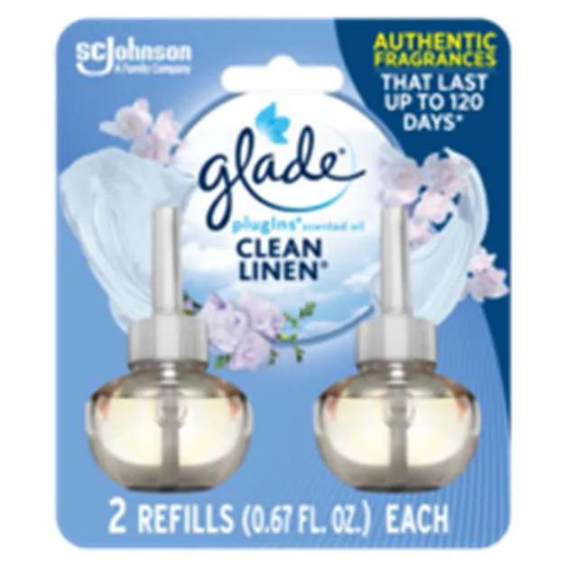 Glade plugIns Clean Linen Scented Oil Refills - 2 ct
