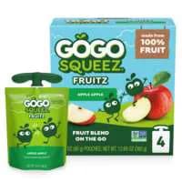 GoGo squeeZ Apple Apple Applesauce Pouches - 4 ct