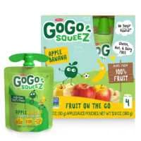 GoGo squeeZ Apple Banana Applesauce Pouches - 4 ct