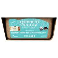 GoMacro Organic Coconut Almond Butter Choc Chip 11g Protein MacroBars 12ct