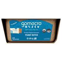 GoMacro Organic Gluten Free Peanut Butter 11g Protein MacroBars - 12 ct