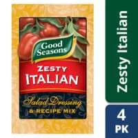 Good Seasons Zesty Italian Dressing & Recipe Mix Packets - 4 ct