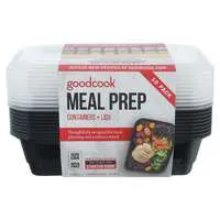 GoodCook Meal Prep Containers & Lids 1 Liter