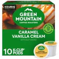 Green Mountain Caramel Vanilla Cream Flavor Light Roast K-Cup CoƯee Pods