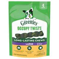 GREENIES Occupy Chews Large Long Lasting Dog Treats - 4 ct