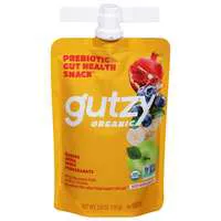 gutzy Organic Banana Apple Berry & Pomegranate Gut Health Snack Squeeze