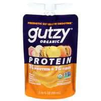 gutzy Organic Banana Mango Pineapple Guava Passion 7g Protein Smoothie