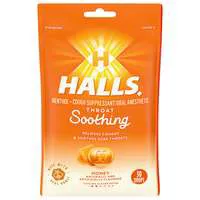 Halls Throat Soothing Honey Cough Drops