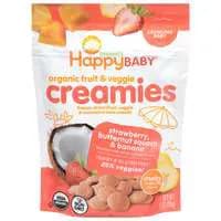 Happy Baby Organics Crawling Baby Creamies Strawberry/Squash/Banana Melts