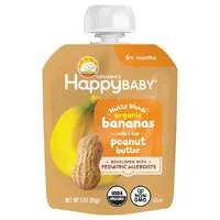 Happy Baby Organics Nutty Blends Baby Food Bananas with Peanut Butter