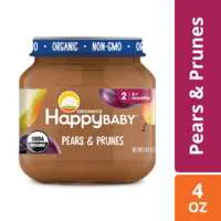 Happy Baby Organics Stage 2 Baby Food Pears & Prunes