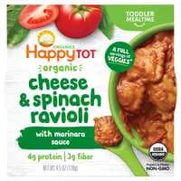 Happy Tot Organics Cheese & Spinach Ravioli with Marinara Sauce