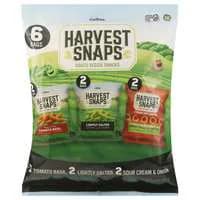 Harvest Snaps Baked Veggie Snacks Variety Pack Sharing Size - 6 ct