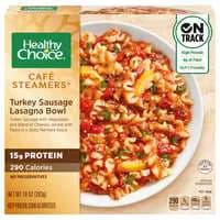 Healthy Choice Cafe Steamers Turkey Sausage Lasagna Bowl Frozen Meal